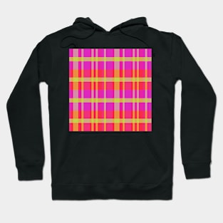 Neon Aesthetic Iagan 2 Hand Drawn Textured Plaid Pattern Hoodie